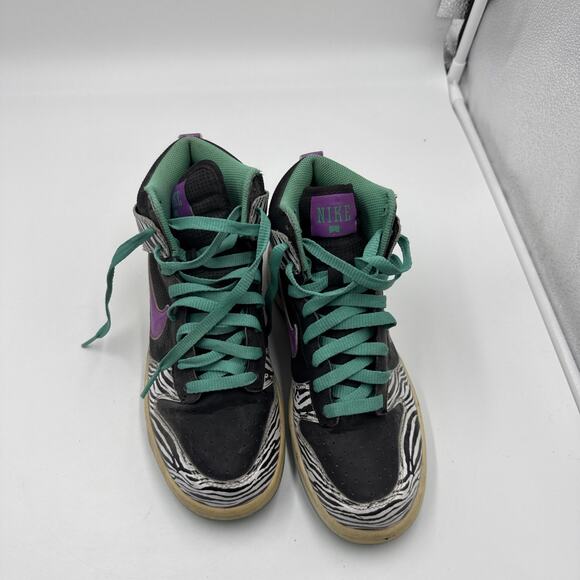 Size 7.5 - Nike Dunk 6.0 Premium High Liquid City Liberty Zebra Sky W Rare - Picture 2 of 7